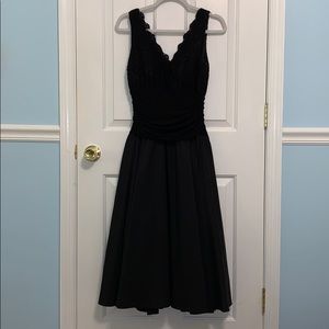 vintage black party dress